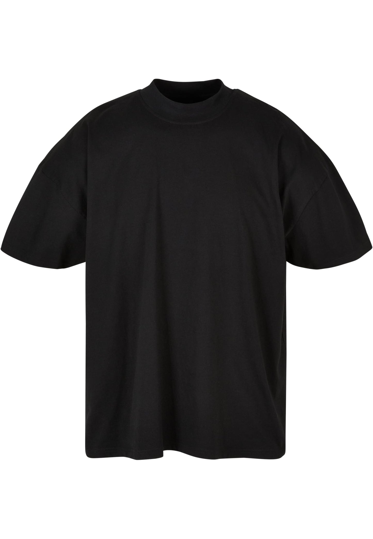 T-shirt oversized com gola alta