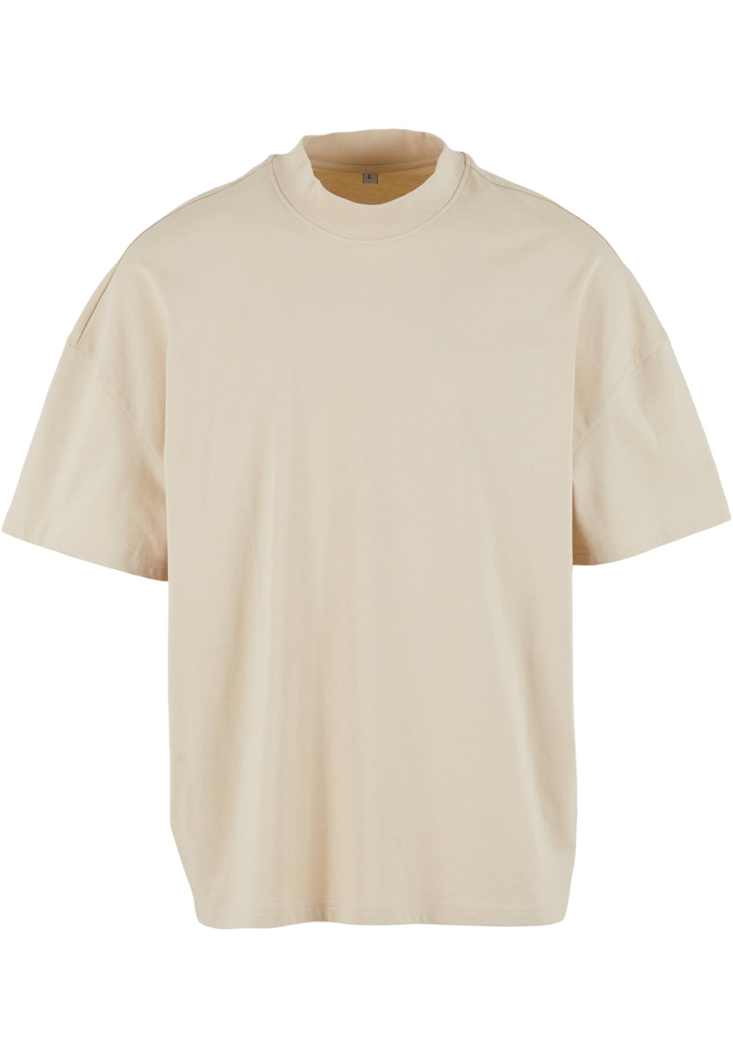 T-shirt oversized com gola alta