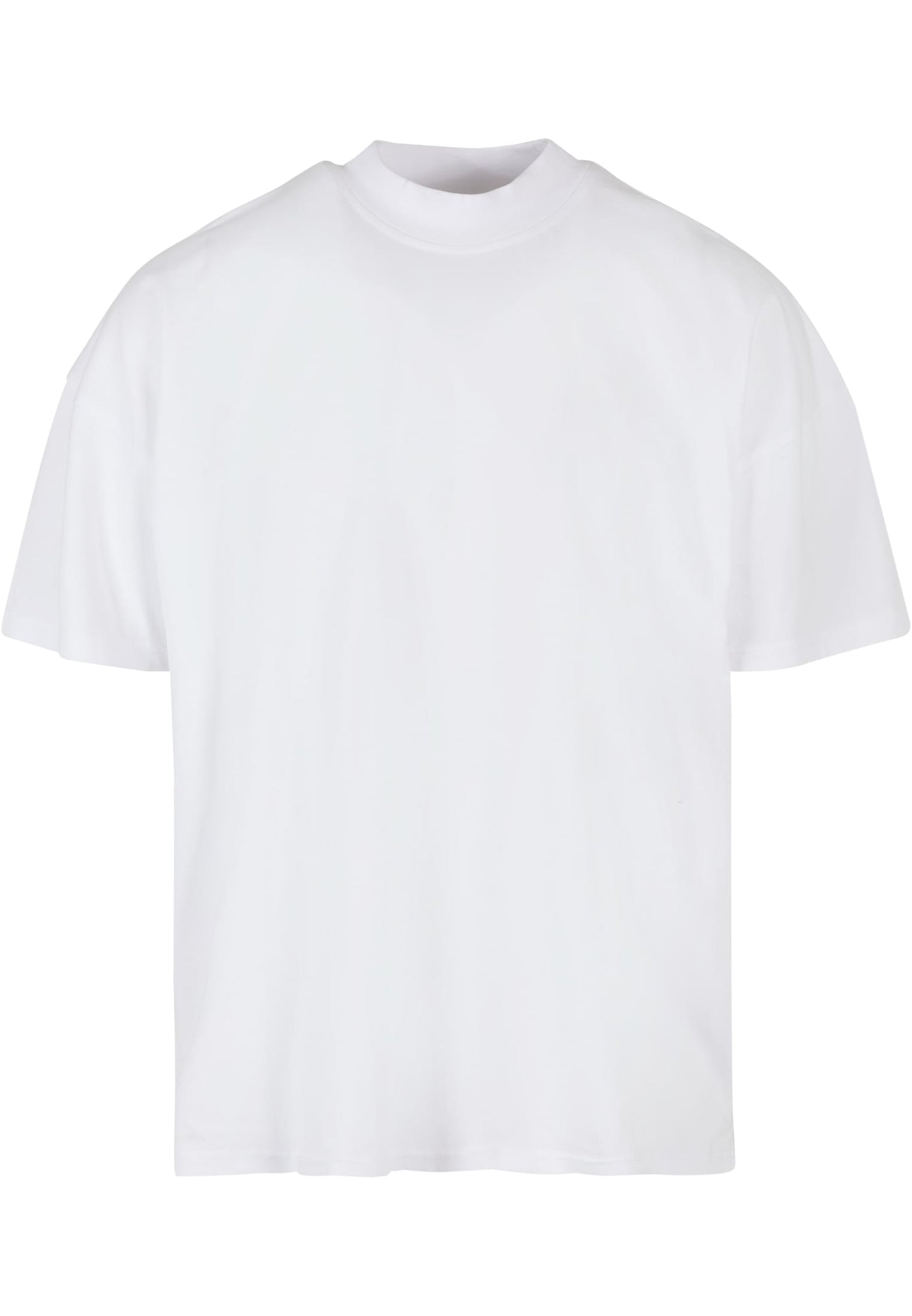T-shirt oversized com gola alta