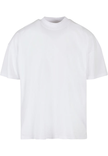T-shirt oversized com gola alta