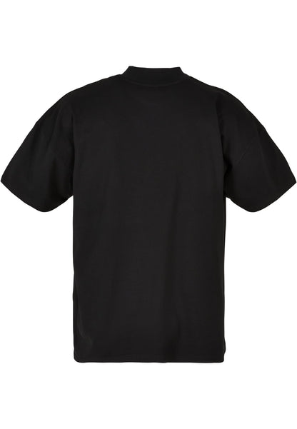 T-shirt oversized com gola alta