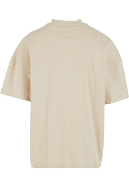 T-shirt oversized com gola alta