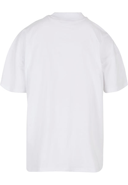T-shirt oversized com gola alta