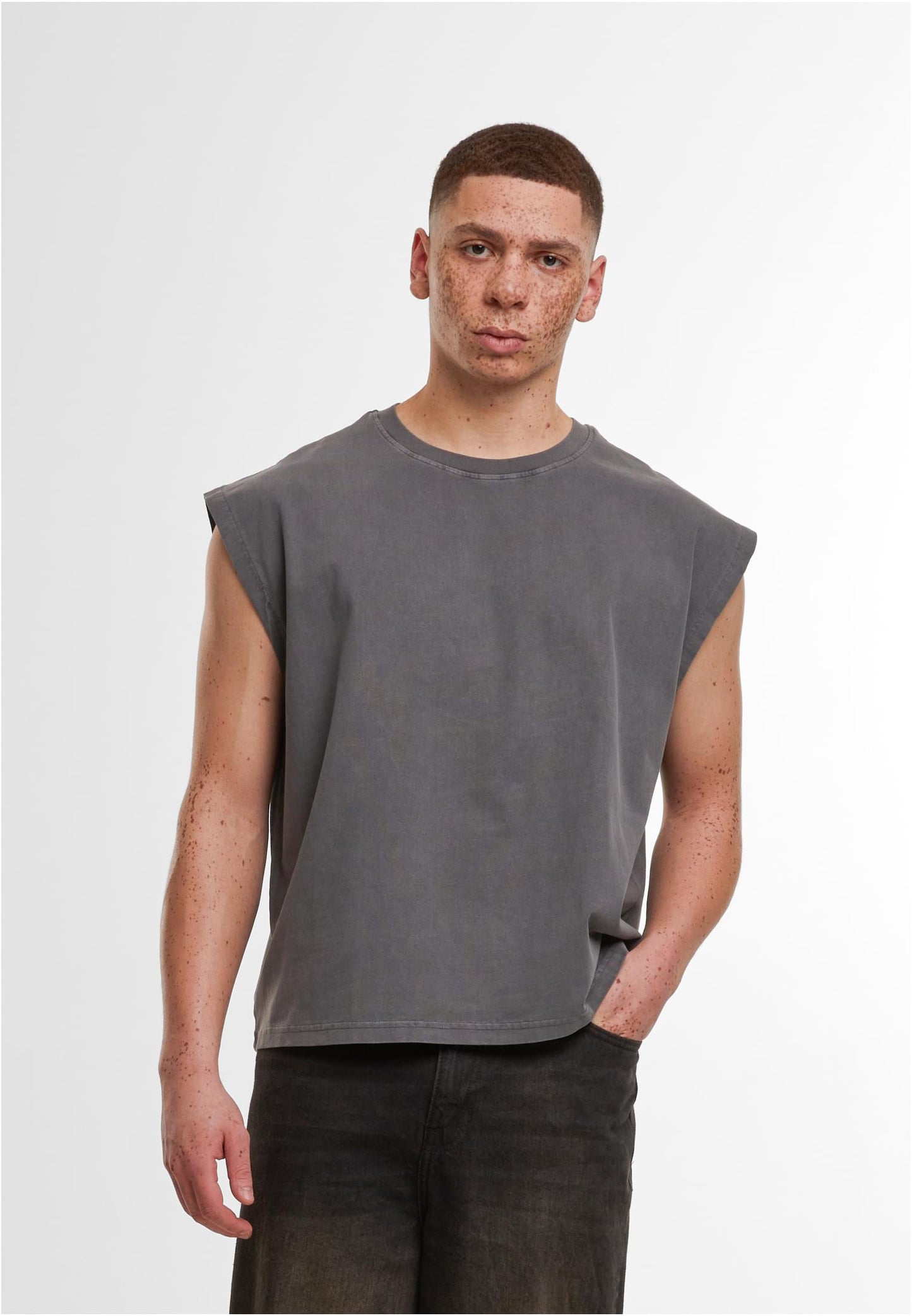 Vintage Cropped Heavy Sleeveless Tee