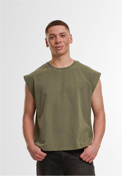 Vintage Cropped Heavy Sleeveless Tee