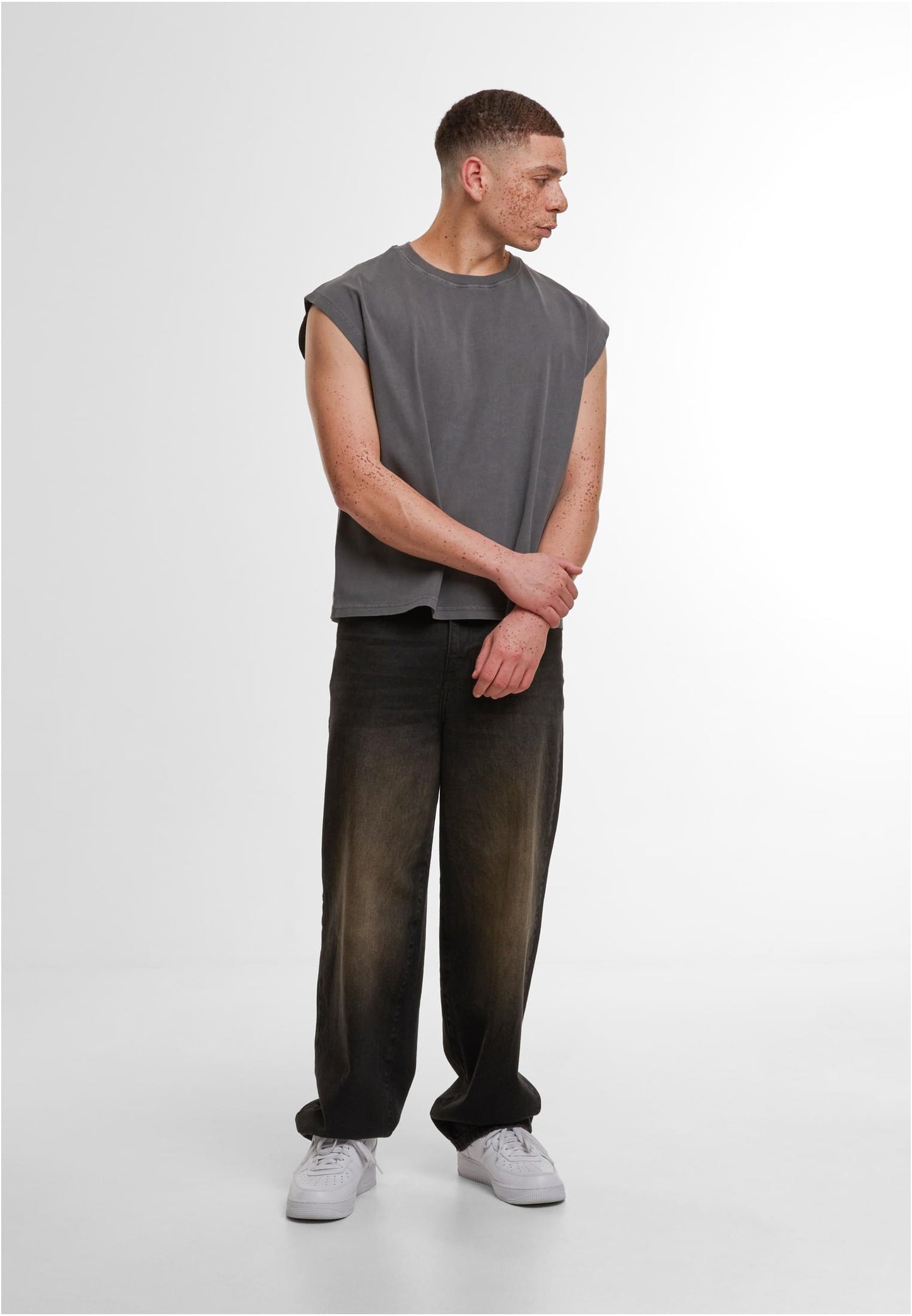 Vintage Cropped Heavy Sleeveless Tee