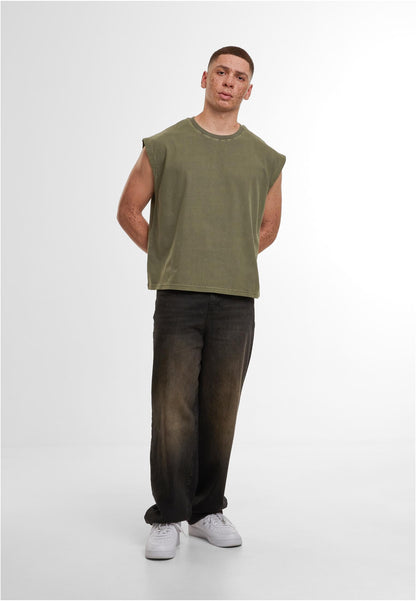 Vintage Cropped Heavy Sleeveless Tee