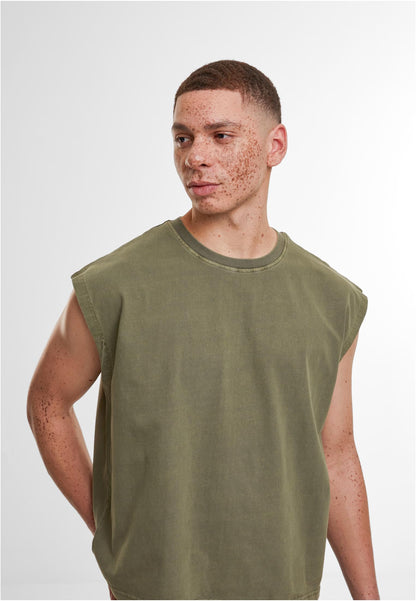 Vintage Cropped Heavy Sleeveless Tee