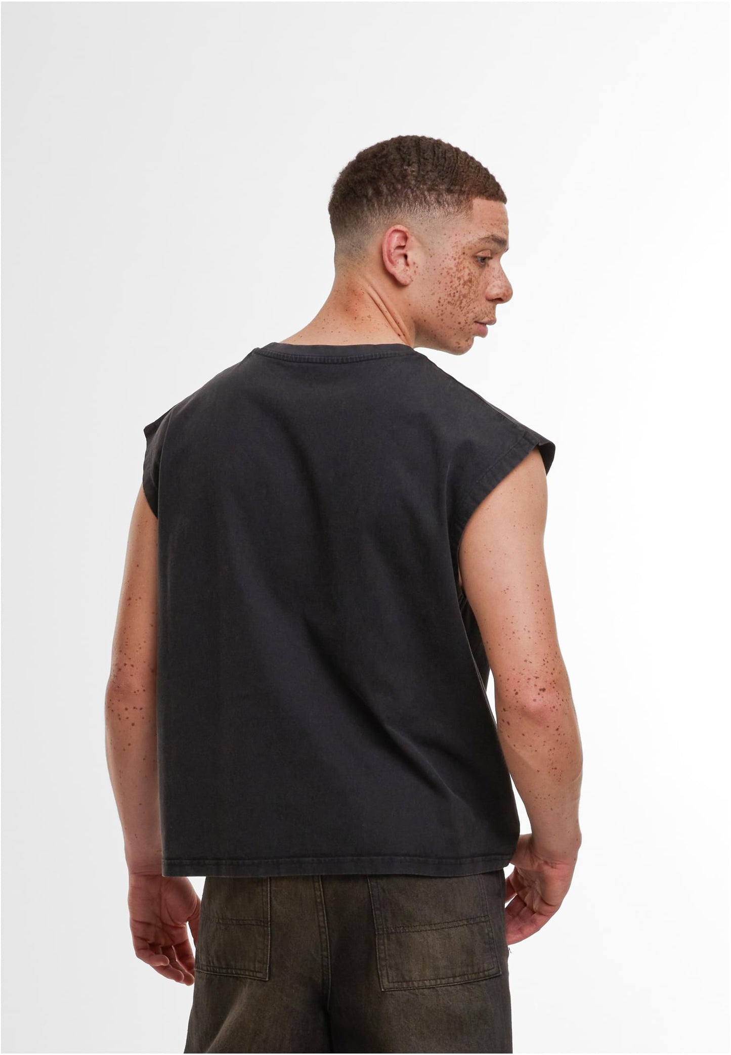 Vintage Cropped Heavy Sleeveless Tee