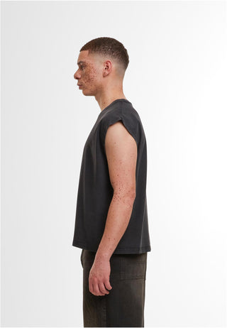 Vintage Cropped Heavy Sleeveless Tee 240 GSM