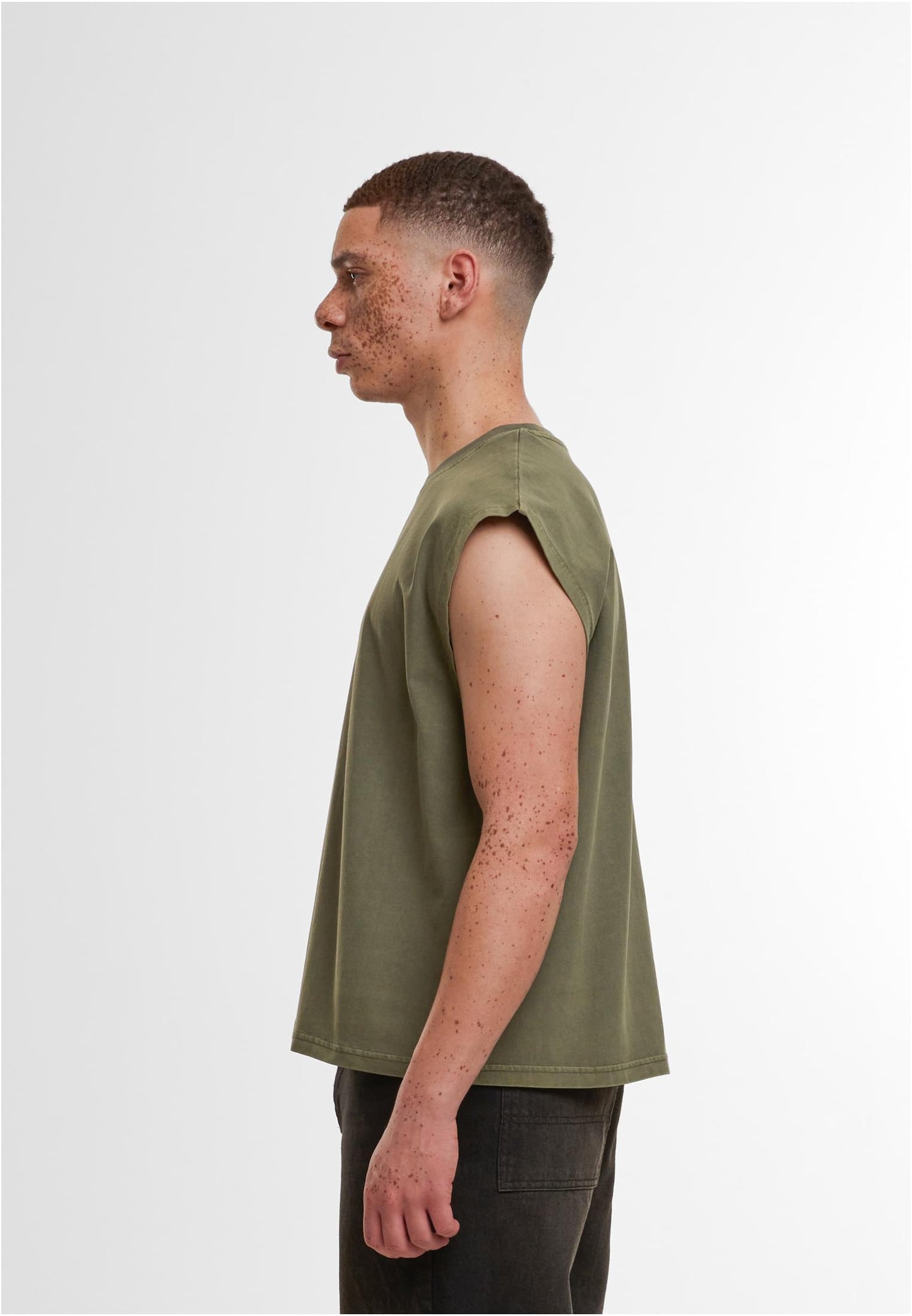 Vintage Cropped Heavy Sleeveless Tee