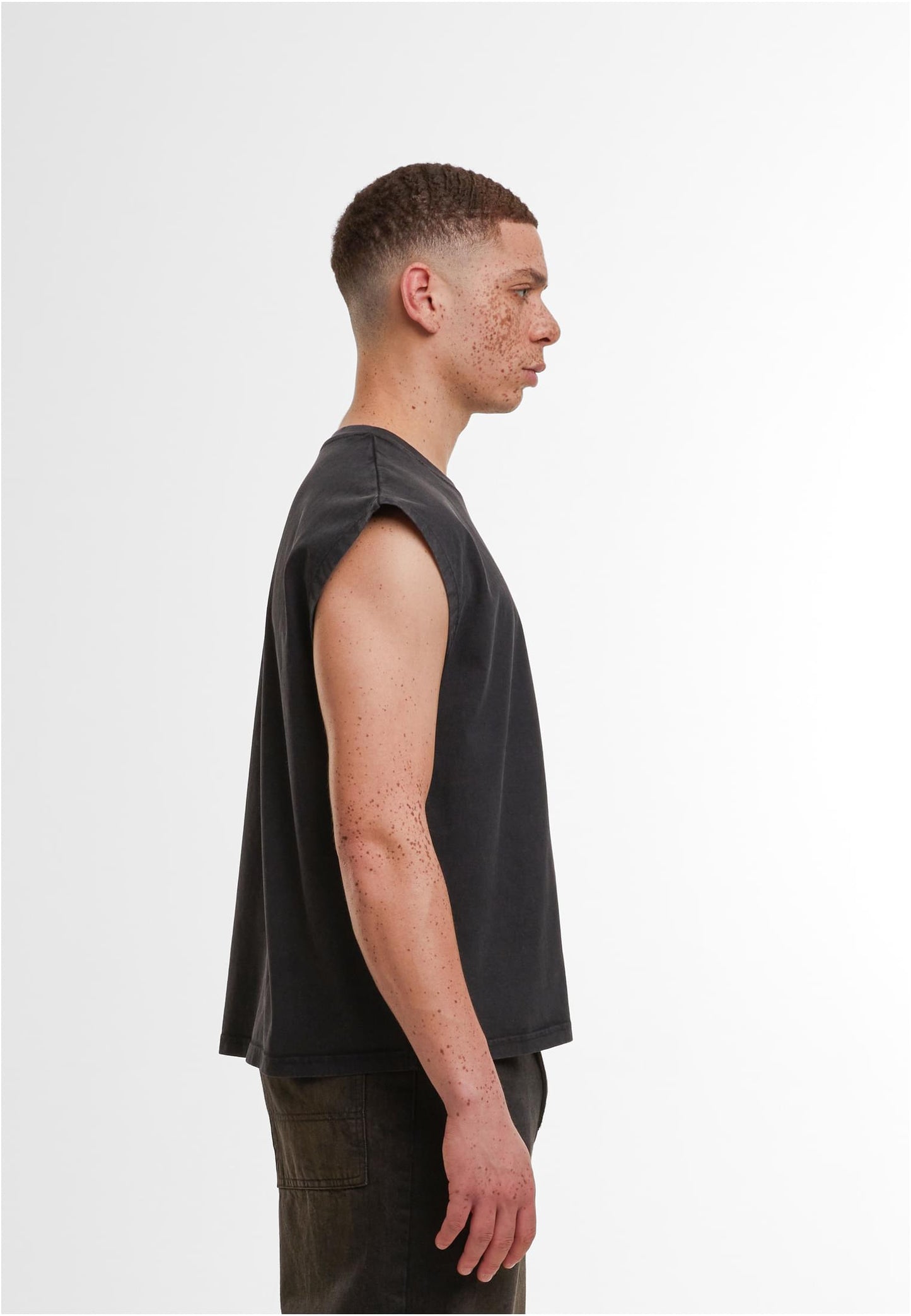 Vintage Cropped Heavy Sleeveless Tee
