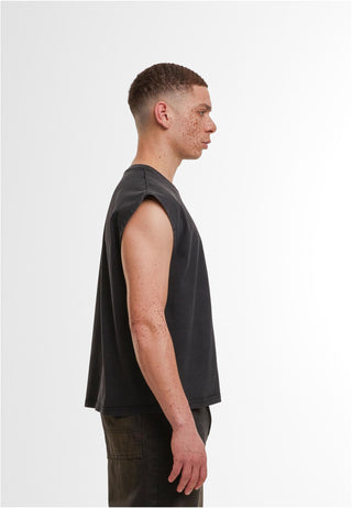 Vintage Cropped Heavy Sleeveless Tee 240 GSM