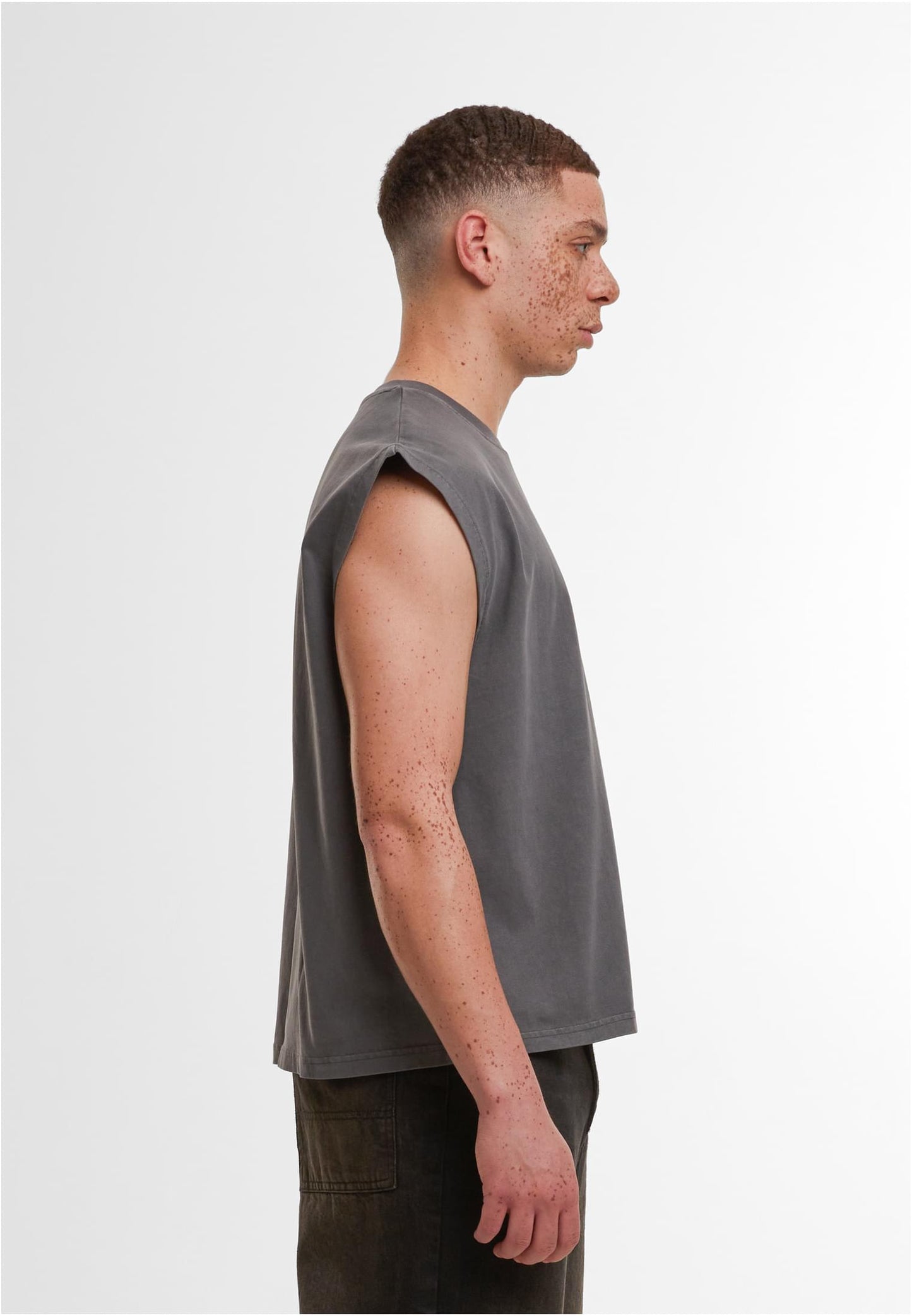 Vintage Cropped Heavy Sleeveless Tee