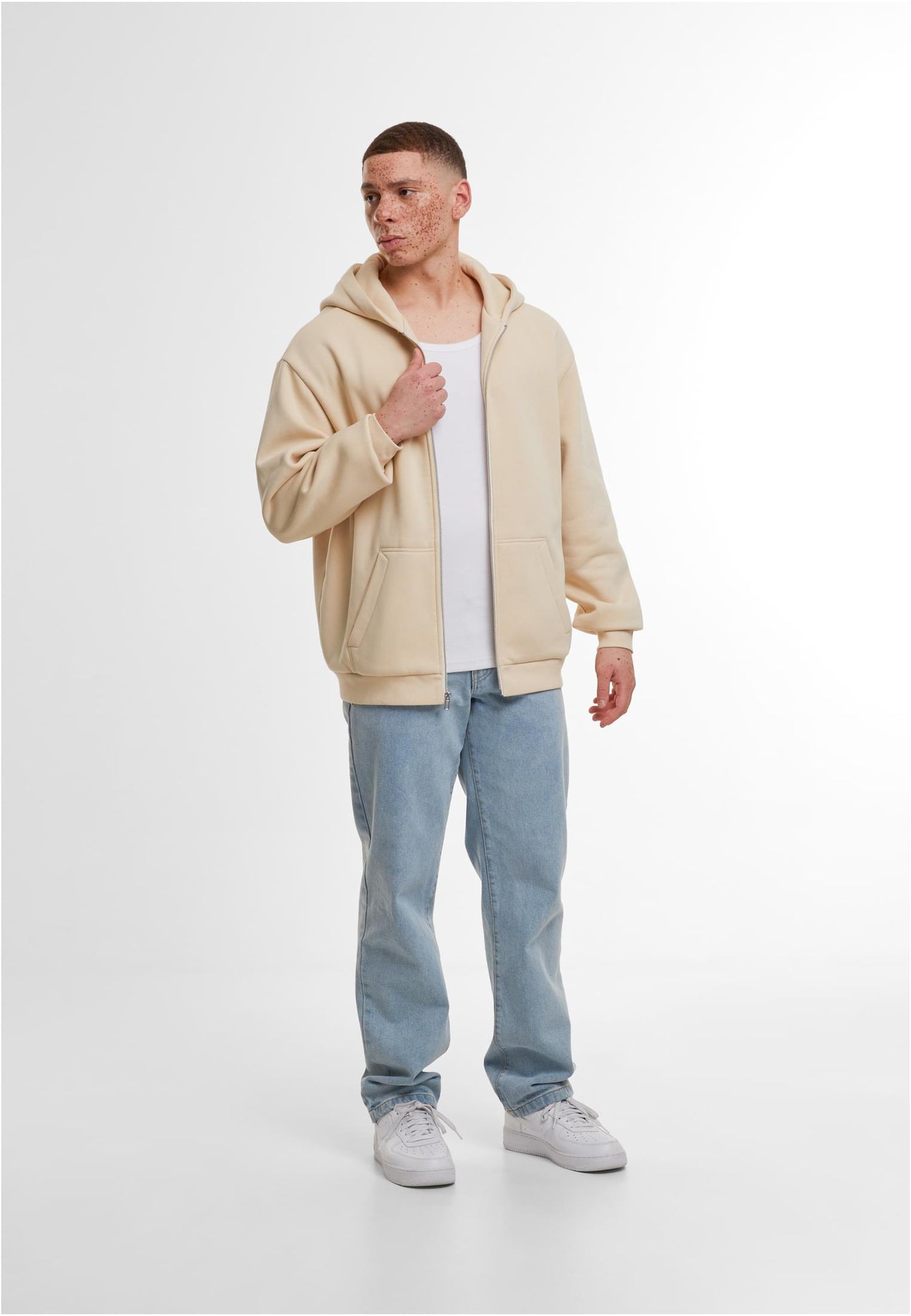 Loose Fit Zip Hoody